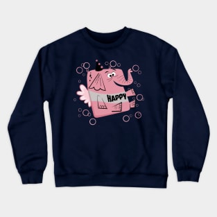 Happy the Birthday Elephant Crewneck Sweatshirt